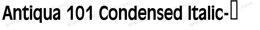 Antiqua 101 Condensed Italic字体转换